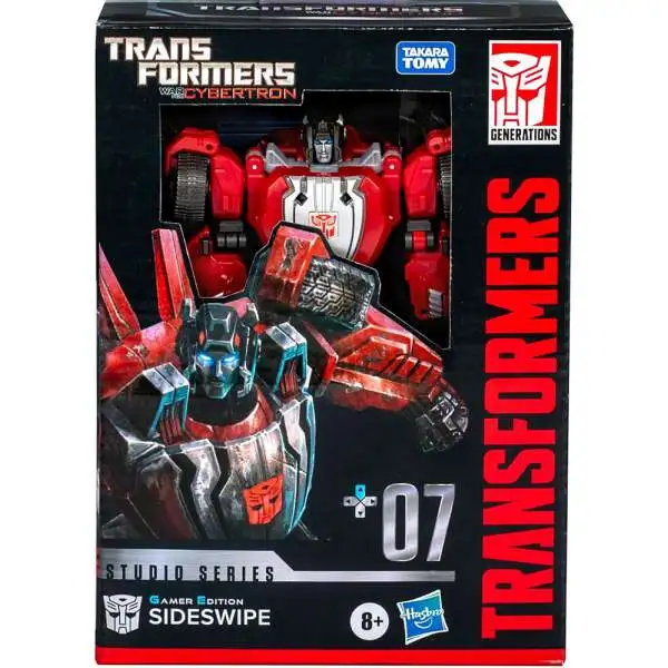 Transformers Generations Studio Series Sideswipe Deluxe Action Figure #07 [Gamer Edition, War for Cybertron] (Pre-Order ships March)