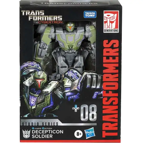 Transformers Generations Studio Series Decepticon Soldier Deluxe Action Figure [Gamer Edition, War for Cybertron] (Pre-Order ships October)