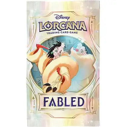 Disney Lorcana Trading Card Game Fabled Booster Pack [12 Cards] (Pre-Order ships January)