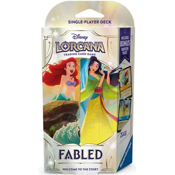 Disney Lorcana Trading Card Game Fabled Amber Sapphire Starter