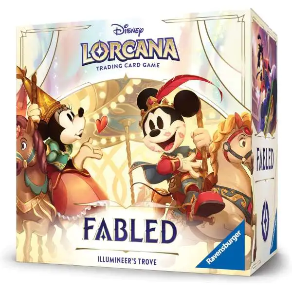 Disney Lorcana Trading Card Game Fabled Illumineer's Trove [8 Booster Packs, Storage Box & More]