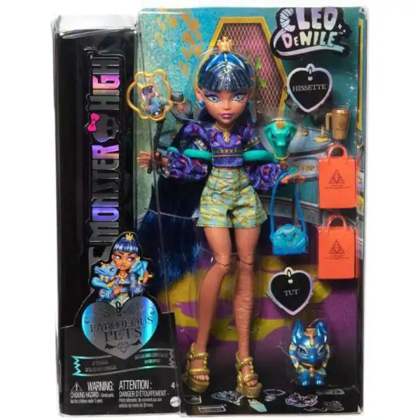 Monster High Faboolous Pets Cleo De Nile Exclusive Doll [with Tut & Hissette, Damaged Package]