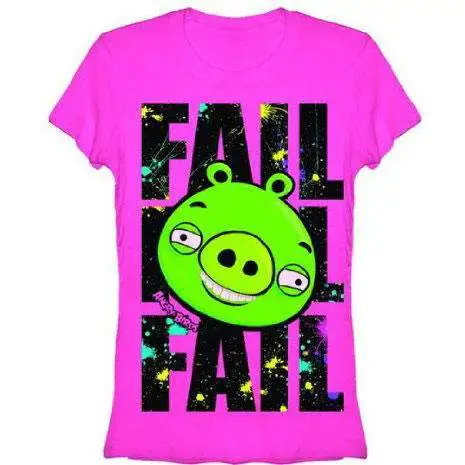 Angry Birds Splatter Fail T-Shirt [Women's Large]