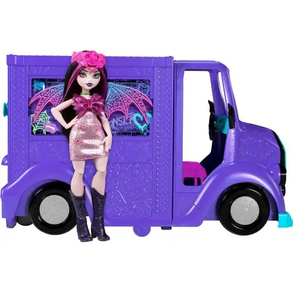 Monster High Monster Fest Fangtastic Rockin' Food Truck Playset [with Draculaura Doll]