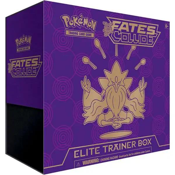 Pokemon XY Fates Collide Mega Alakazam-EX Elite Trainer Box [8 Booster Packs, 65 Card Sleeves, 45 Energy Cards & More]