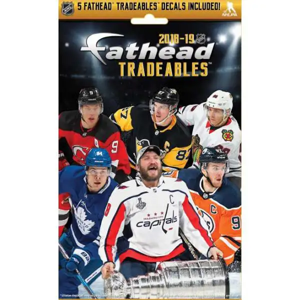 NHL 2018-19 Hockey Tradeables Mystery Pack [5 Vinyl Decals]