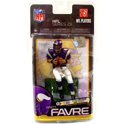 McFarlane Toys NFL Minnesota Vikings Sports Picks Football Series 23 Brett Favre Action Figure [Purple Jersey]