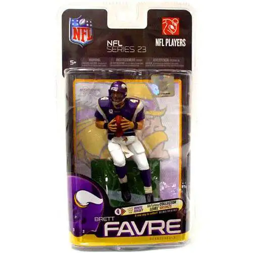 McFarlane Toys NFL Minnesota Vikings Sports Football Series 23 Brett Favre Action Figure [Purple Jersey, Damaged Package]