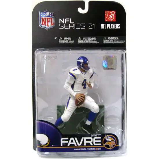 McFarlane Toys NFL Minnesota Vikings Sports Picks Football Exclusive Brett Favre Exclusive Action Figure [White Jersey]