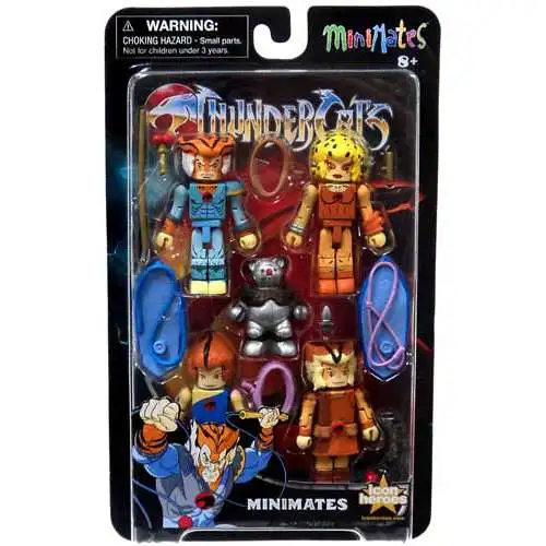 Minimates Series 2 Thundercats Series 2 Minifigure 5-Pack [Wilykit, Tygra, Wilykat, Cheetara & Ro-Bear]