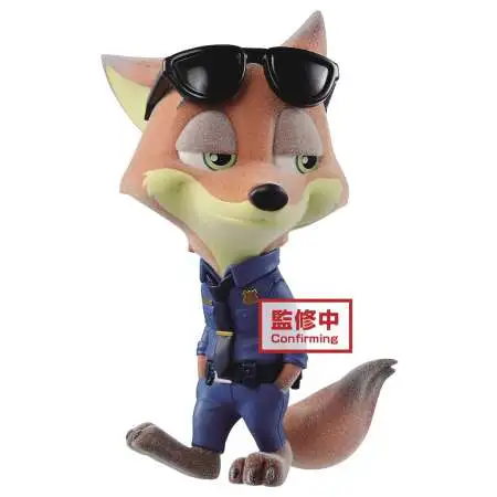 Disney Zootopia Fluffy Puffy Nick Wilde 4-Inch Collectible PVC Figure [Police]