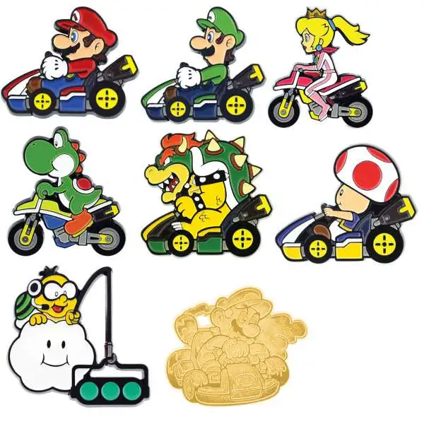 Enamel Pin Mario Kart Mystery Pack [1 RANDOM Pin]
