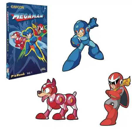 Mega Man 2-Inch Book & Pin Set