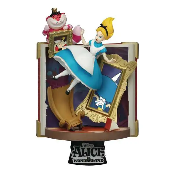 Disney Alice in Wonderland D-Select Story Book Series Alice 6-Inch Diorama Statue DS-077