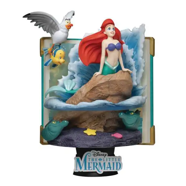 Disney The Little Mermaid D-Select Story Book Series Ariel 6-Inch Diorama Statue DS-079