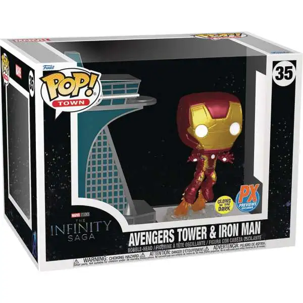 Funko Marvel POP! Town Iron Man & Avengers Tower Exclusive Vinyl Figure 2-Piece Set #35