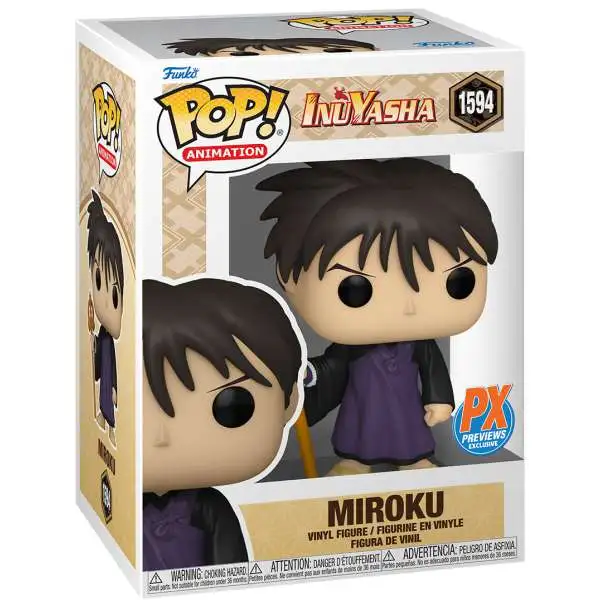 Funko InuYasha POP! Animation Miroku Exclusive Vinyl Figure #1594