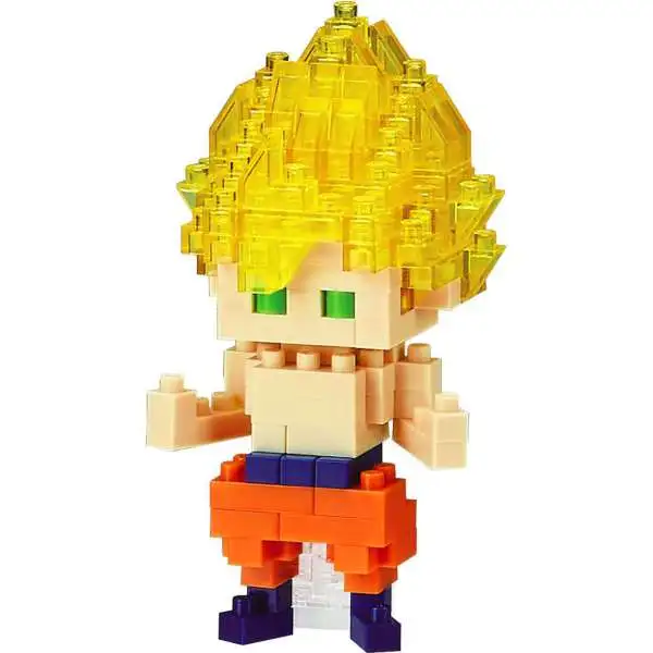 Nanoblock Dragon Ball Z DBZ Character Collection Series Super Saiyan Goku Micro-Sized Building Block Set