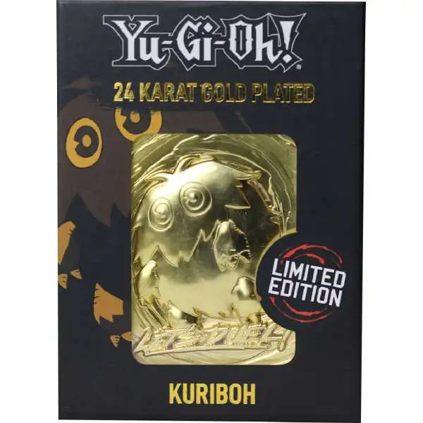 YuGiOh! Kuriboh Limited Edition 24K Gold Metal Card (Pre-Order ships June)