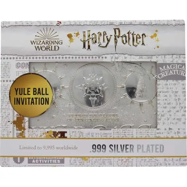 Harry Potter Yule Ball Limited Edition Silver Plated Replica Ticket (Pre-Order ships January)