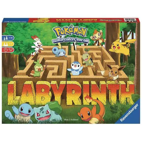 Pokemon Labyrinth Board Game [Pikachu, Bulbasaur, Charmander & Squirtle]
