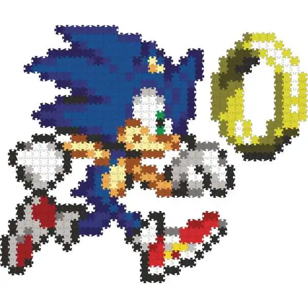 Sonic The Hedgehog Jixelz Remix Sonic and Coin Puzzle [750 Pieces]