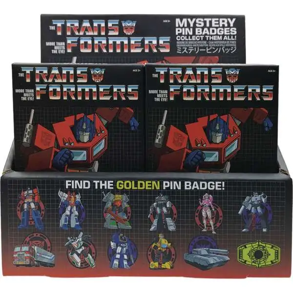 Transformers G1 Pin Collection Mystery Box [12 Packs] (Pre-Order ships April)
