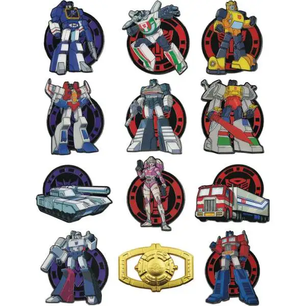 Transformers G1 Pin Collection Mystery Pack [1 RANDOM Pin] (Pre-Order ships April)
