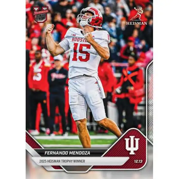 NCAA Indiana Hoosiers 2025 Bowman U NOW Football Fernando Mendoza #60 [Heisman Trophy Winner]