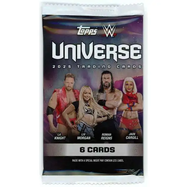 WWE Wrestling Topps 2025 Universe Trading Card BLASTER Pack [6 Cards]
