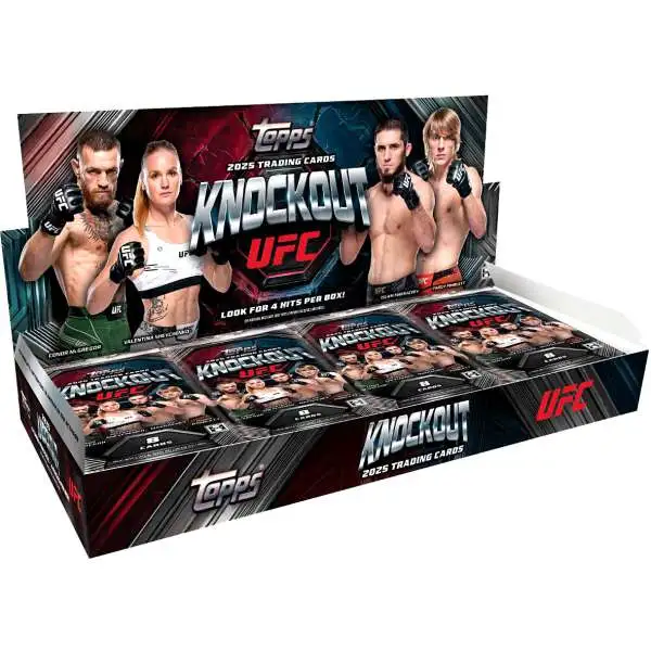 UFC Topps 2025 Knockout Trading Card HOBBY Box [4 Packs]