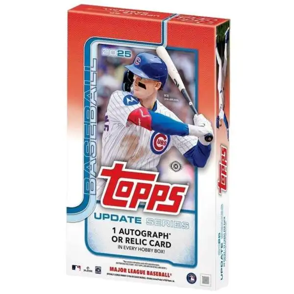 MLB 2025 Topps Baseball Update Series Trading Card HOBBY Box [20 Packs] (Pre-Order ships January)
