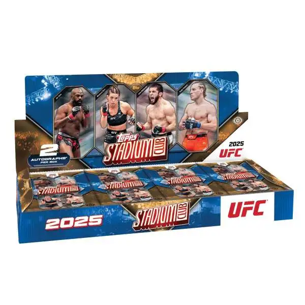 UFC Topps 2025 Stadium Club Trading Card HOBBY Box [16 Packs]