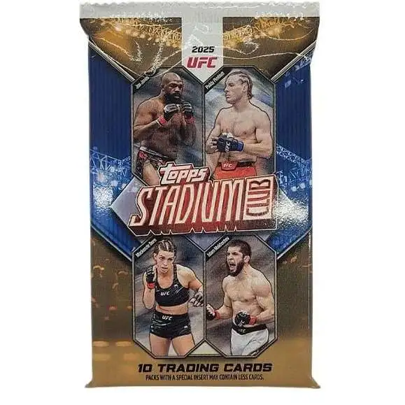 UFC Topps 2025 Stadium Club Trading Card MEGA Pack [10 Cards]