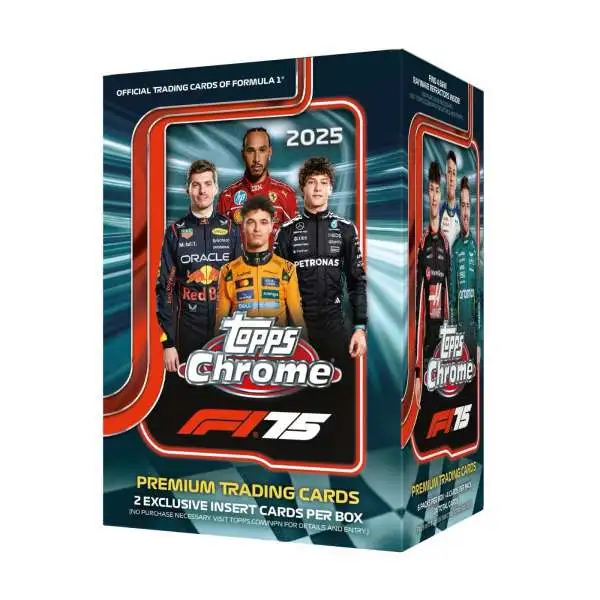 Formula 1 Topps Trading Cards 2025 Chrome Trading Card BLASTER Box [6 Packs]