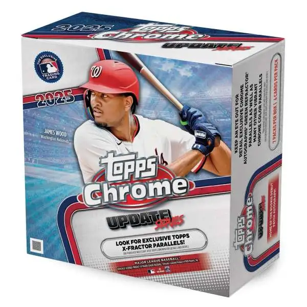 MLB Topps 2025 Chrome Update Series Baseball Trading Card MEGA Box [7 Packs]