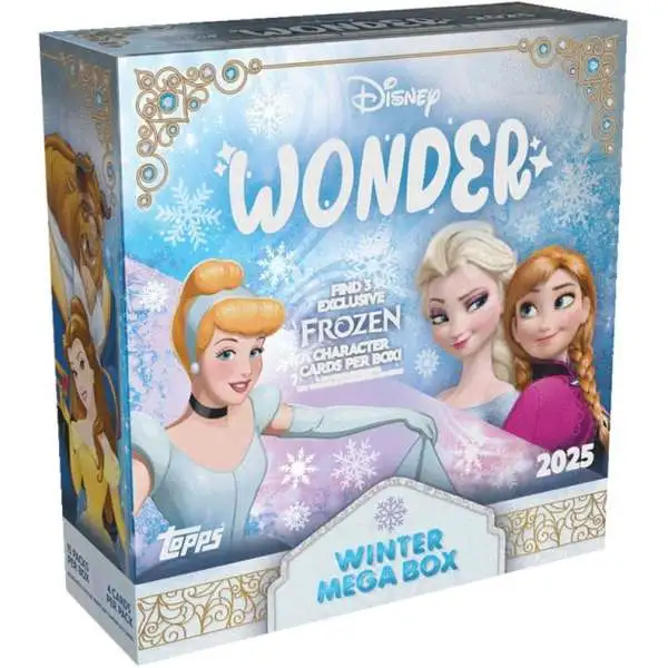 Disney Topps 2025 Wonder Trading Card WINTER MEGA Box [15 Packs]