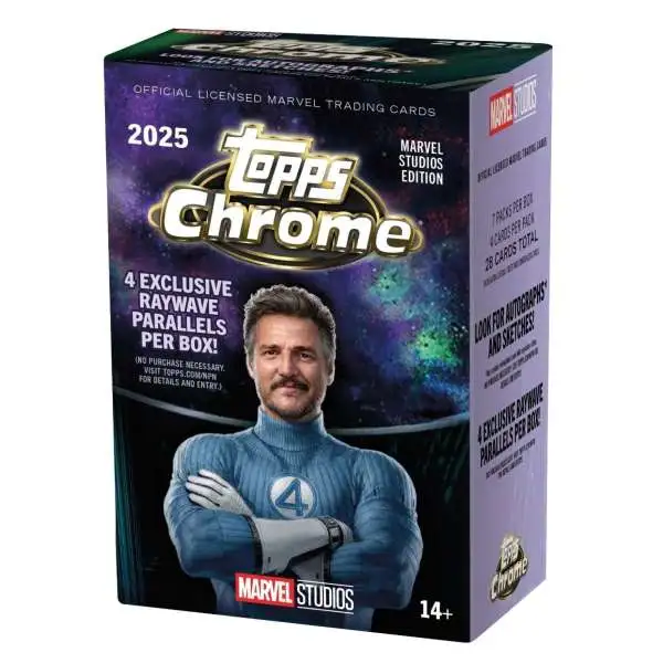 Marvel Topps 2026 Chrome Marvel Comics Trading Card HOBBY Pack 6