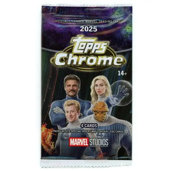 Marvel Topps 2026 Chrome Marvel Comics Trading Card HOBBY Pack 6
