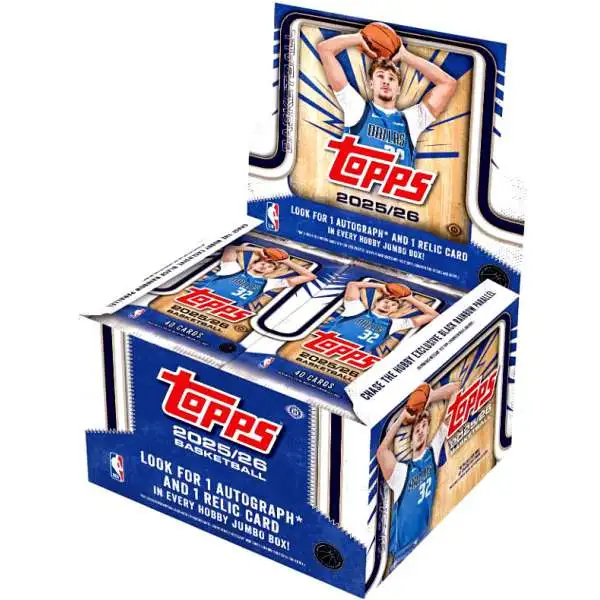 NBA 2025-26 Topps Basketball Trading Card Hobby Jumbo Box [10 Packs]