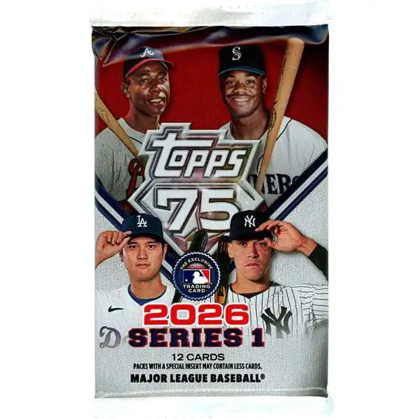 MLB Topps 2026 Series 1 Baseball Trading Card BLASTER Pack [12 Cards]