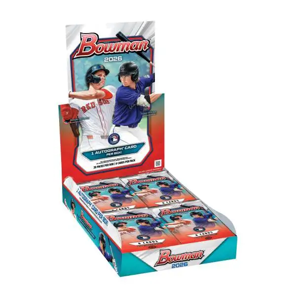 MLB Topps 2026 Bowman Baseball Trading Card HOBBY Box [20 Packs] (Pre-Order ships May)