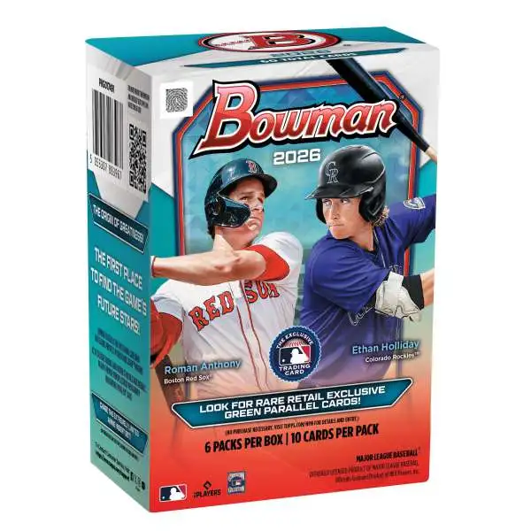 MLB Topps 2026 Bowman Baseball Trading Card BLASTER Box [6 Packs] (Pre-Order ships May)