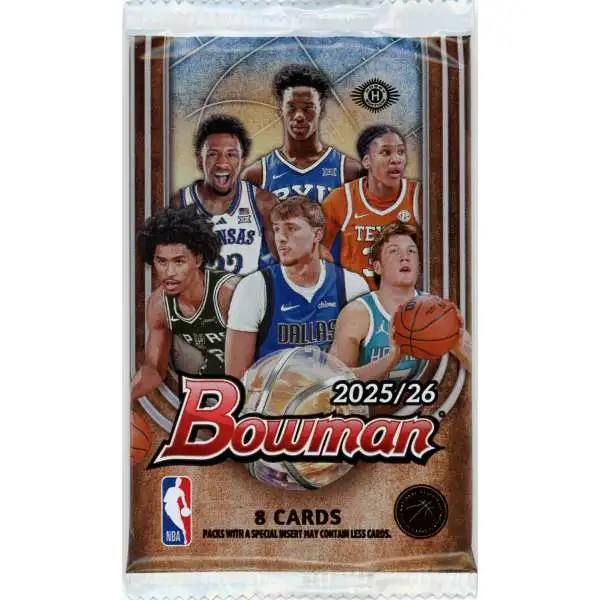 NBA Topps 2025-26 Bowman Basketball Trading Card BLASTER Pack 10