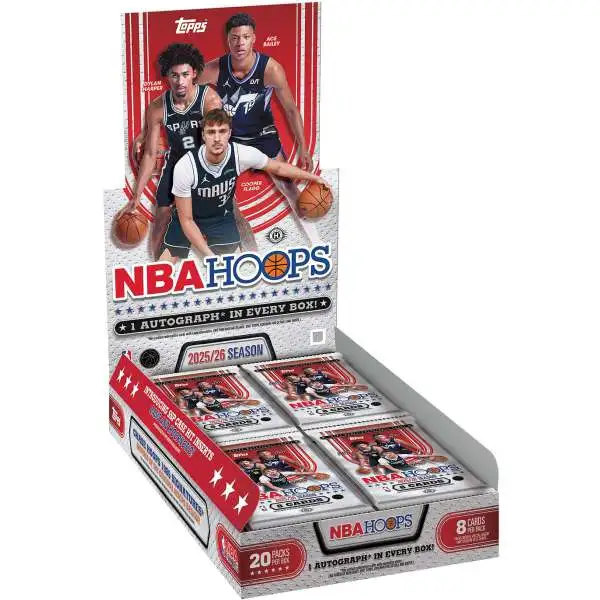 NBA Topps 2025-26 Hoops Basketball Trading Card HOBBY Box [20 Packs]