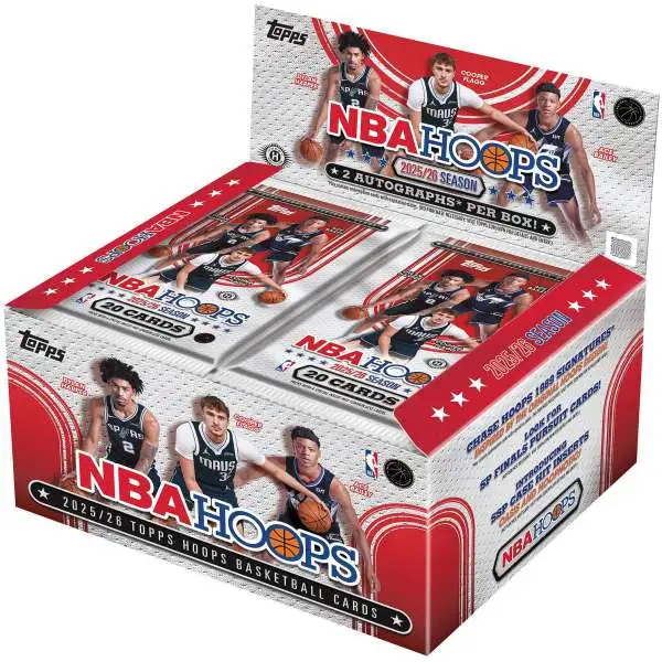 NBA Topps 2025-26 Hoops Basketball Trading Card HOBBY JUMBO Box [10 Packs]