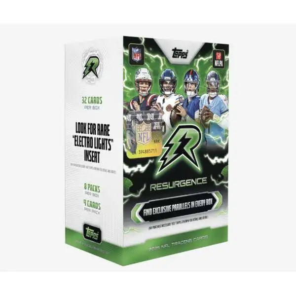 NFL Topps 2025 Resurgence Football Trading Card BLASTER Box [8 Packs] (Pre-Order ships July)