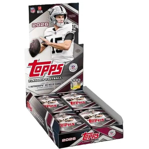 NFL Topps 2026 Flagship Football Trading Card HOBBY Box [20 Packs]