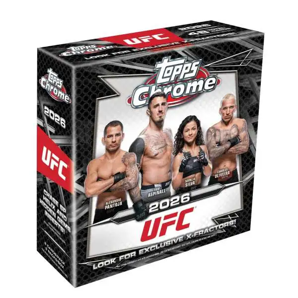 UFC Topps 2026 Chrome Trading Card MEGA Box [6 Packs]