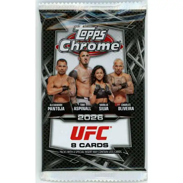 UFC Topps 2026 Chrome Trading Card MEGA Pack [8 Cards]